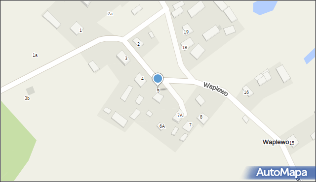 Waplewo, Waplewo, 5, mapa Waplewo