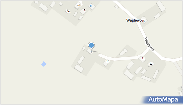 Waplewo, Waplewo, 9, mapa Waplewo