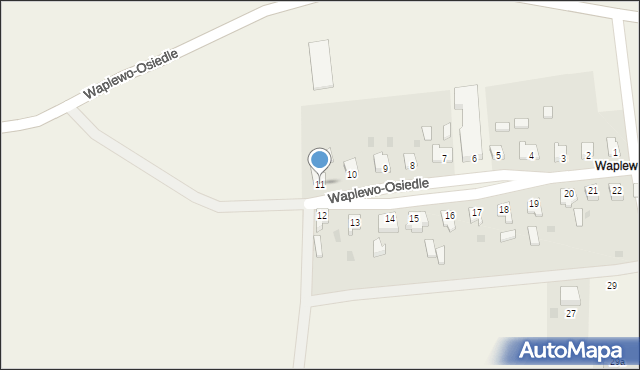 Waplewo-Osiedle, Waplewo-Osiedle, 11, mapa Waplewo-Osiedle