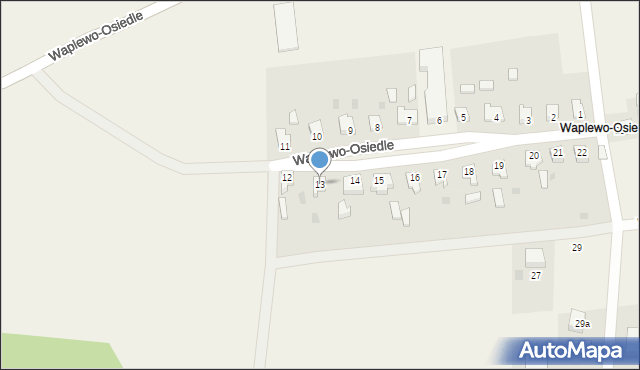 Waplewo-Osiedle, Waplewo-Osiedle, 13, mapa Waplewo-Osiedle
