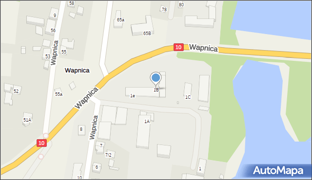 Wapnica, Wapnica, 1B, mapa Wapnica