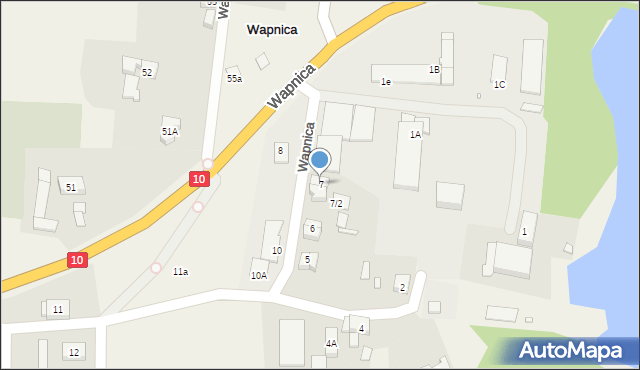 Wapnica, Wapnica, 7, mapa Wapnica