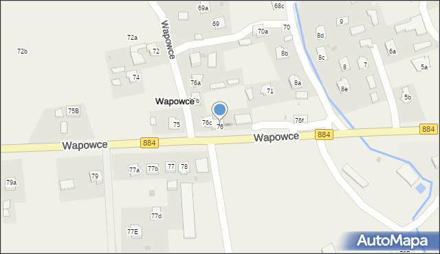 Wapowce, Wapowce, 76, mapa Wapowce