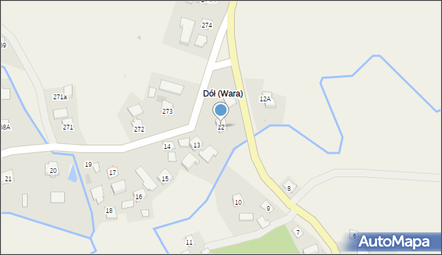 Wara, Wara, 12, mapa Wara