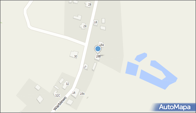 Warblewo, Warblewo, 18B, mapa Warblewo