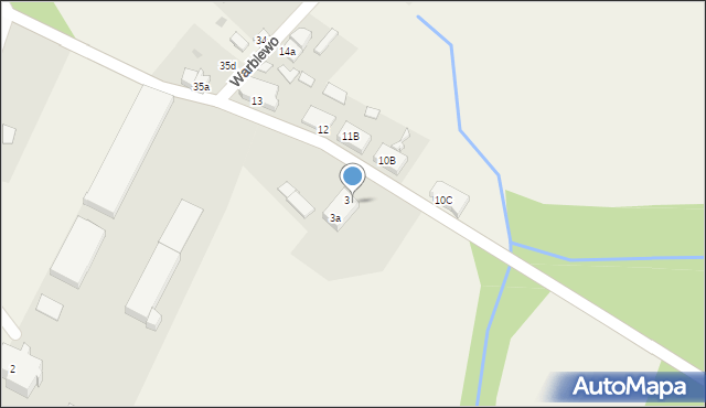 Warblewo, Warblewo, 3B, mapa Warblewo