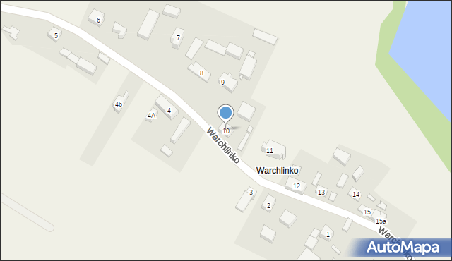 Warchlinko, Warchlinko, 10, mapa Warchlinko