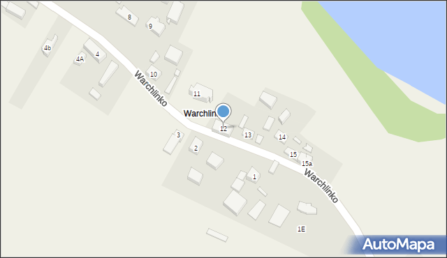 Warchlinko, Warchlinko, 12, mapa Warchlinko