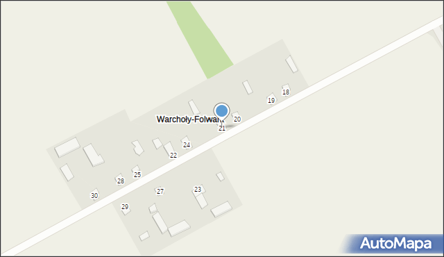Warchoły, Warchoły, 21, mapa Warchoły