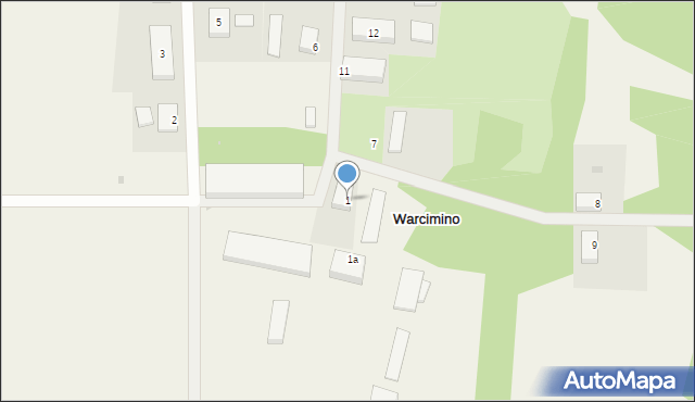 Warcimino, Warcimino, 1, mapa Warcimino