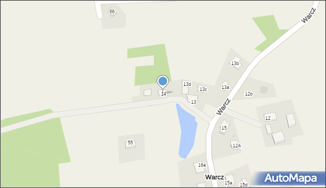 Warcz, Warcz, 14, mapa Warcz