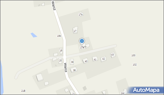 Warcz, Warcz, 17a, mapa Warcz