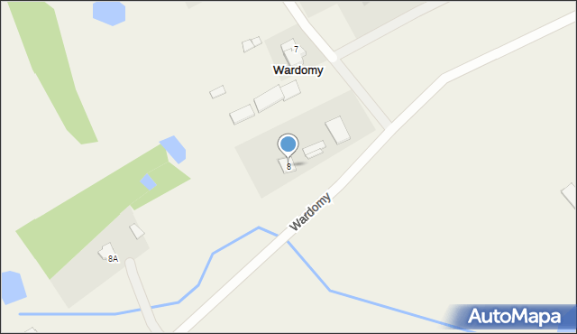 Wardomy, Wardomy, 8, mapa Wardomy