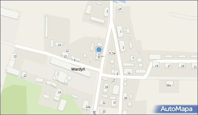 Wardyń, Wardyń, 6, mapa Wardyń