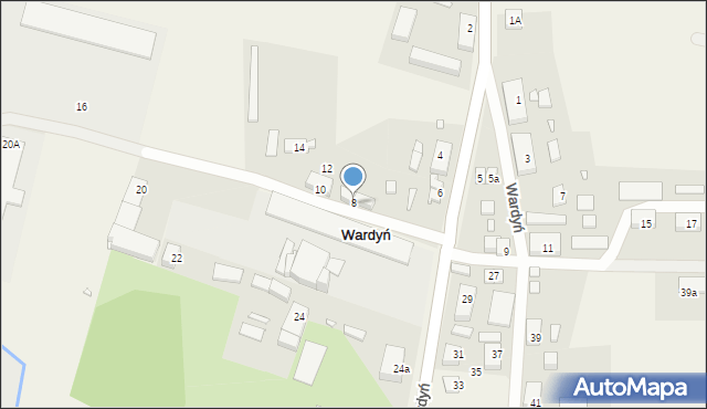 Wardyń, Wardyń, 8, mapa Wardyń