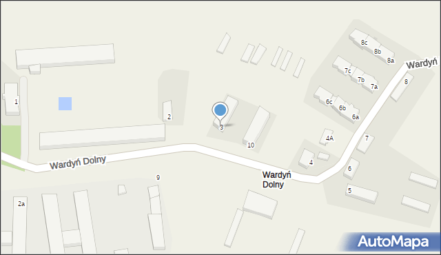 Wardyń Dolny, Wardyń Dolny, 3, mapa Wardyń Dolny