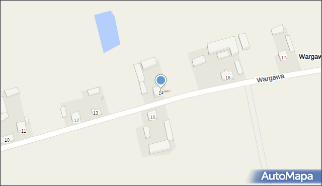 Wargawa, Wargawa, 14, mapa Wargawa