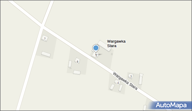 Wargawka Stara, Wargawka Stara, 5, mapa Wargawka Stara