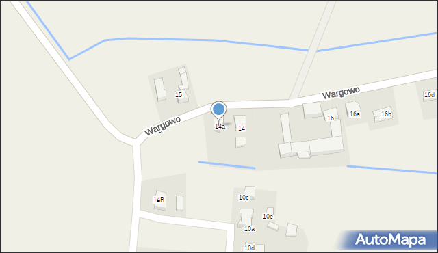 Wargowo, Wargowo, 14a, mapa Wargowo