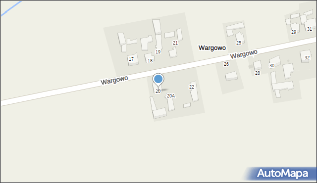 Wargowo, Wargowo, 20, mapa Wargowo