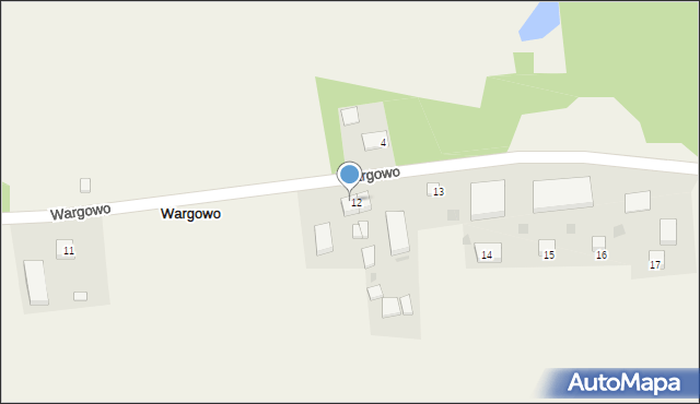 Wargowo, Wargowo, 12a, mapa Wargowo