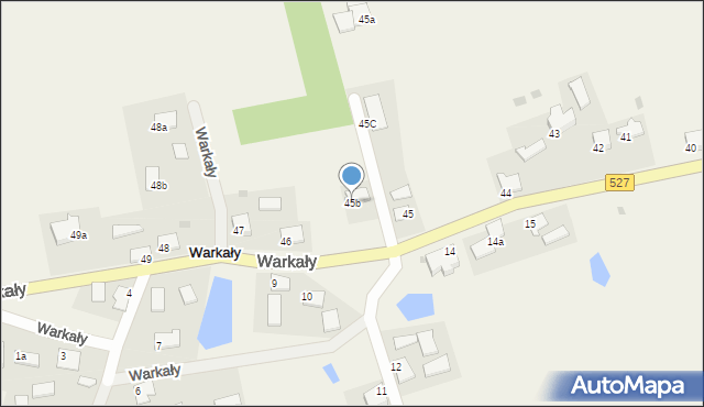 Warkały, Warkały, 45b, mapa Warkały