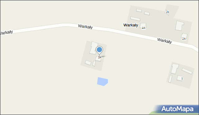 Warkały, Warkały, 11, mapa Warkały