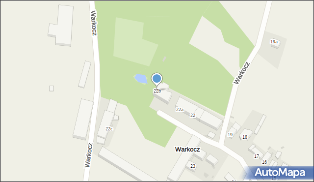Warkocz, Warkocz, 22b, mapa Warkocz