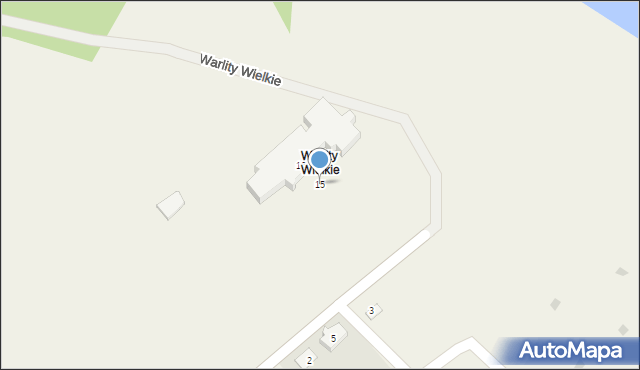 Warlity Wielkie, Warlity Wielkie, 15, mapa Warlity Wielkie