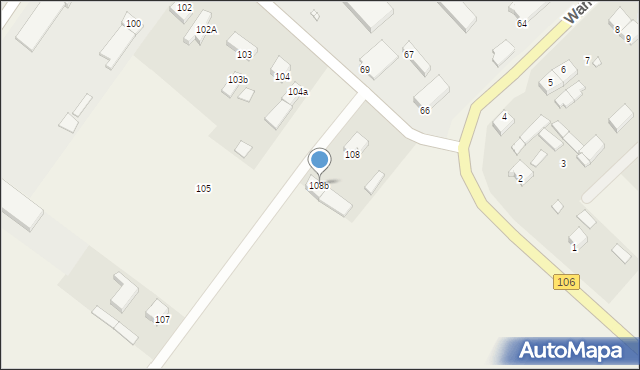 Warnice, Warnice, 108b, mapa Warnice