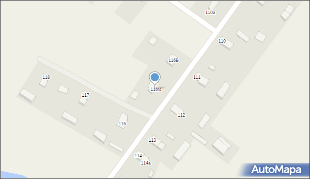 Warnice, Warnice, 116A, mapa Warnice