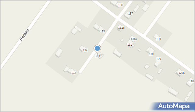 Warnice, Warnice, 133, mapa Warnice