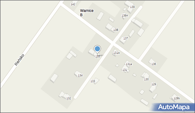 Warnice, Warnice, 135, mapa Warnice
