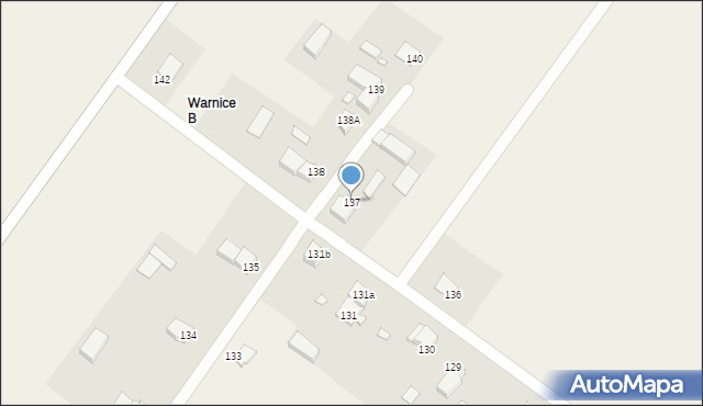 Warnice, Warnice, 137, mapa Warnice