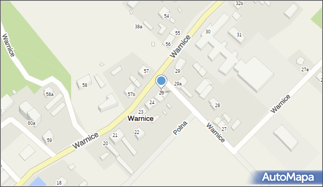 Warnice, Warnice, 26, mapa Warnice
