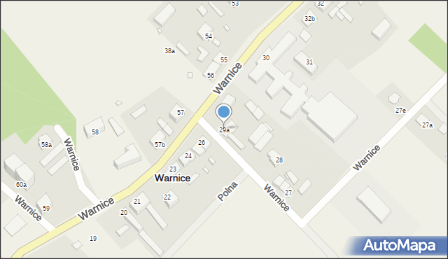 Warnice, Warnice, 29a, mapa Warnice