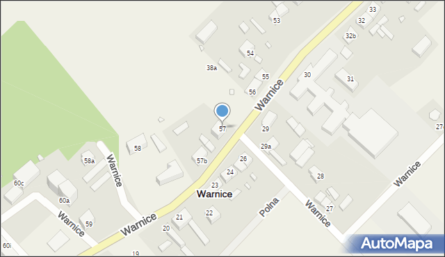 Warnice, Warnice, 57, mapa Warnice