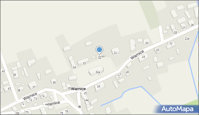 Warnice, Warnice, 32, mapa Warnice