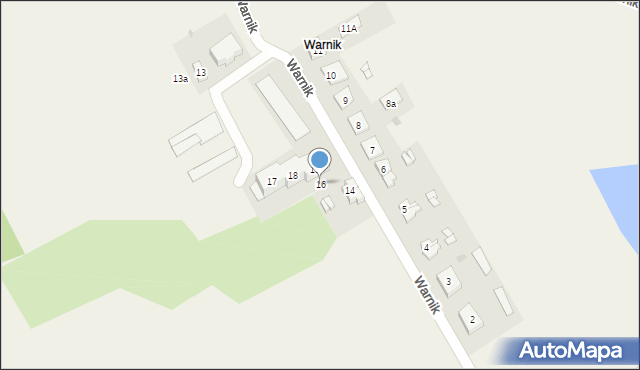Warnik, Warnik, 16, mapa Warnik