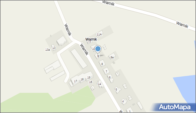 Warnik, Warnik, 9, mapa Warnik