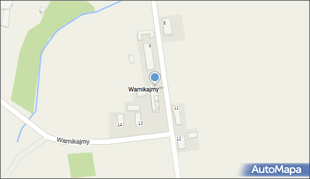 Warnikajmy, Warnikajmy, 10, mapa Warnikajmy