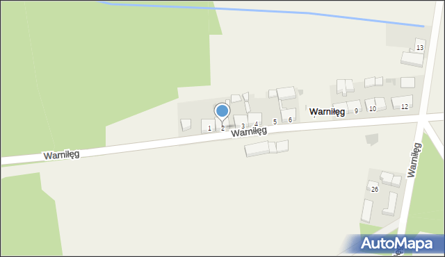 Warniłęg, Warniłęg, 2, mapa Warniłęg