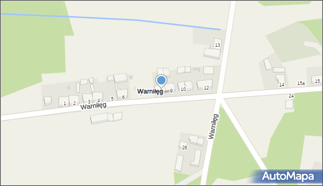 Warniłęg, Warniłęg, 8, mapa Warniłęg