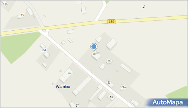 Warnino, Warnino, 18, mapa Warnino