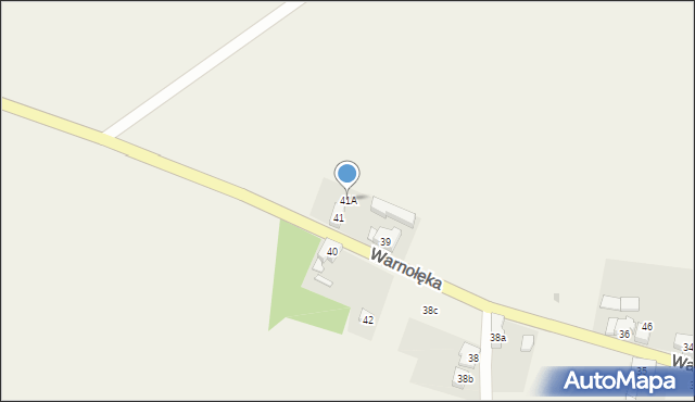 Warnołęka, Warnołęka, 41A, mapa Warnołęka