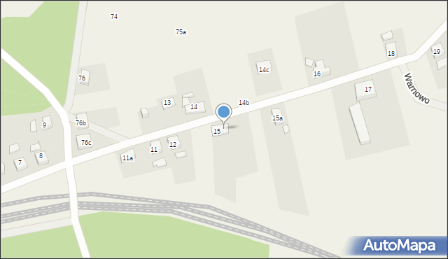 Warnowo, Warnowo, 15b, mapa Warnowo