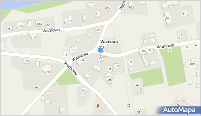 Warnowo, Warnowo, 23, mapa Warnowo