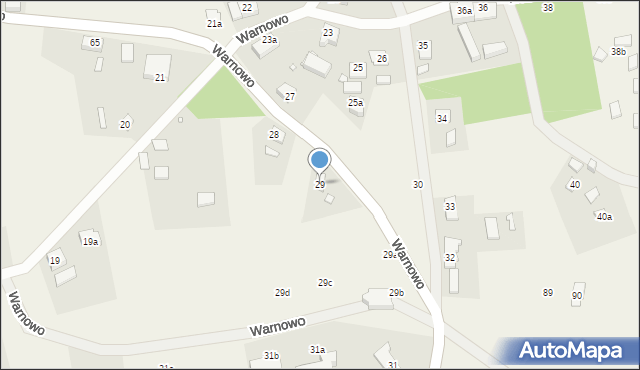 Warnowo, Warnowo, 29, mapa Warnowo