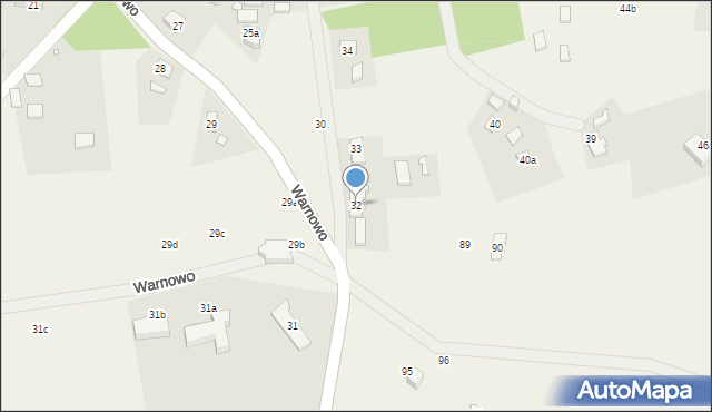 Warnowo, Warnowo, 32, mapa Warnowo