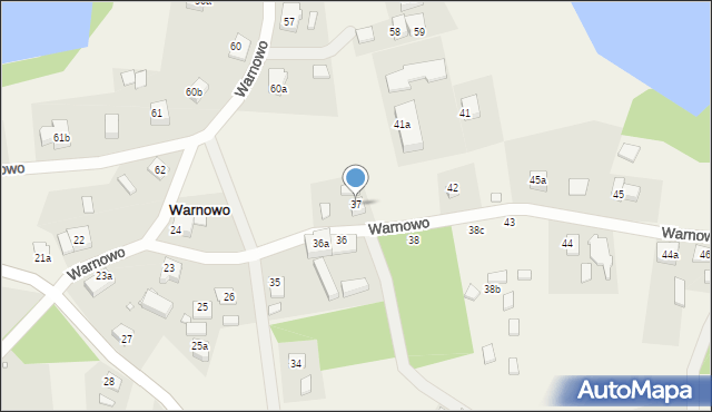 Warnowo, Warnowo, 37, mapa Warnowo